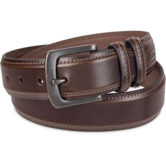 Columbia Men's Brown Leather Belt. Size Large (38-40) New with Tag. - Picture 1 of 10